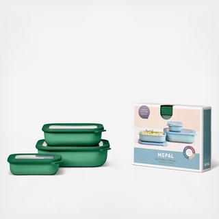 Cirqula, Rectangular Shallow Storage Set, 3 Piece