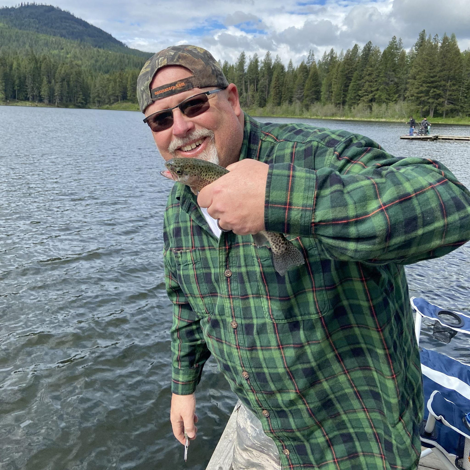 Mike holding his fish