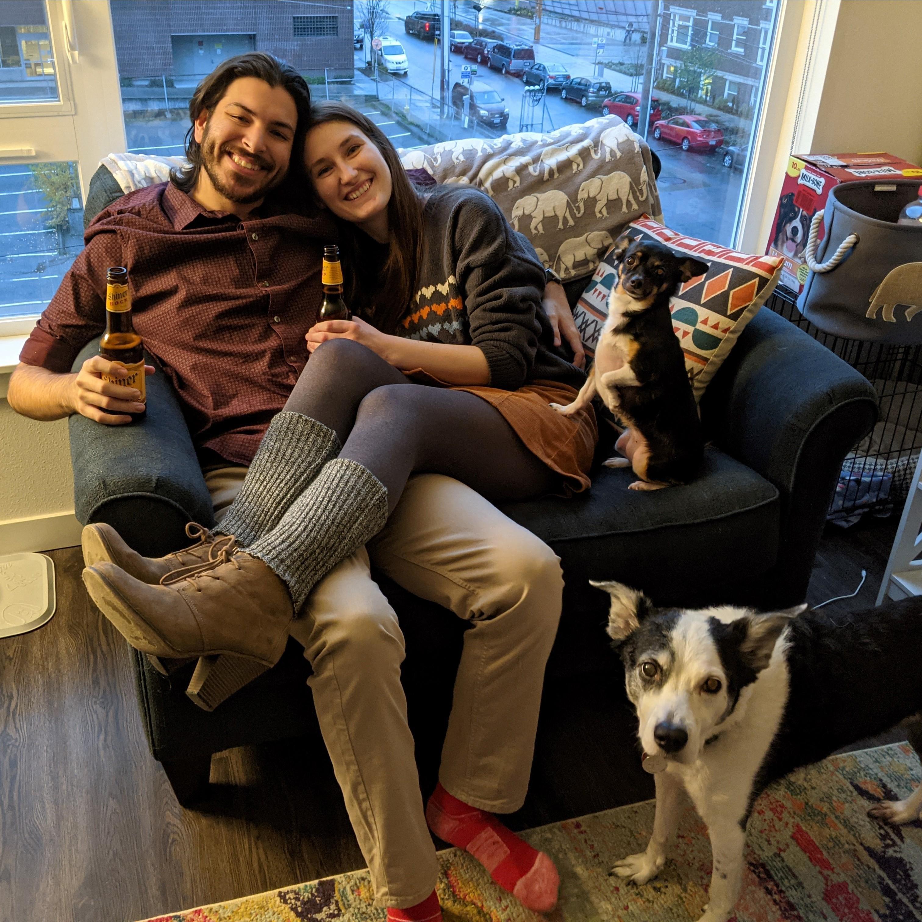 Thanksgiving 2020 with Izzy and Penny