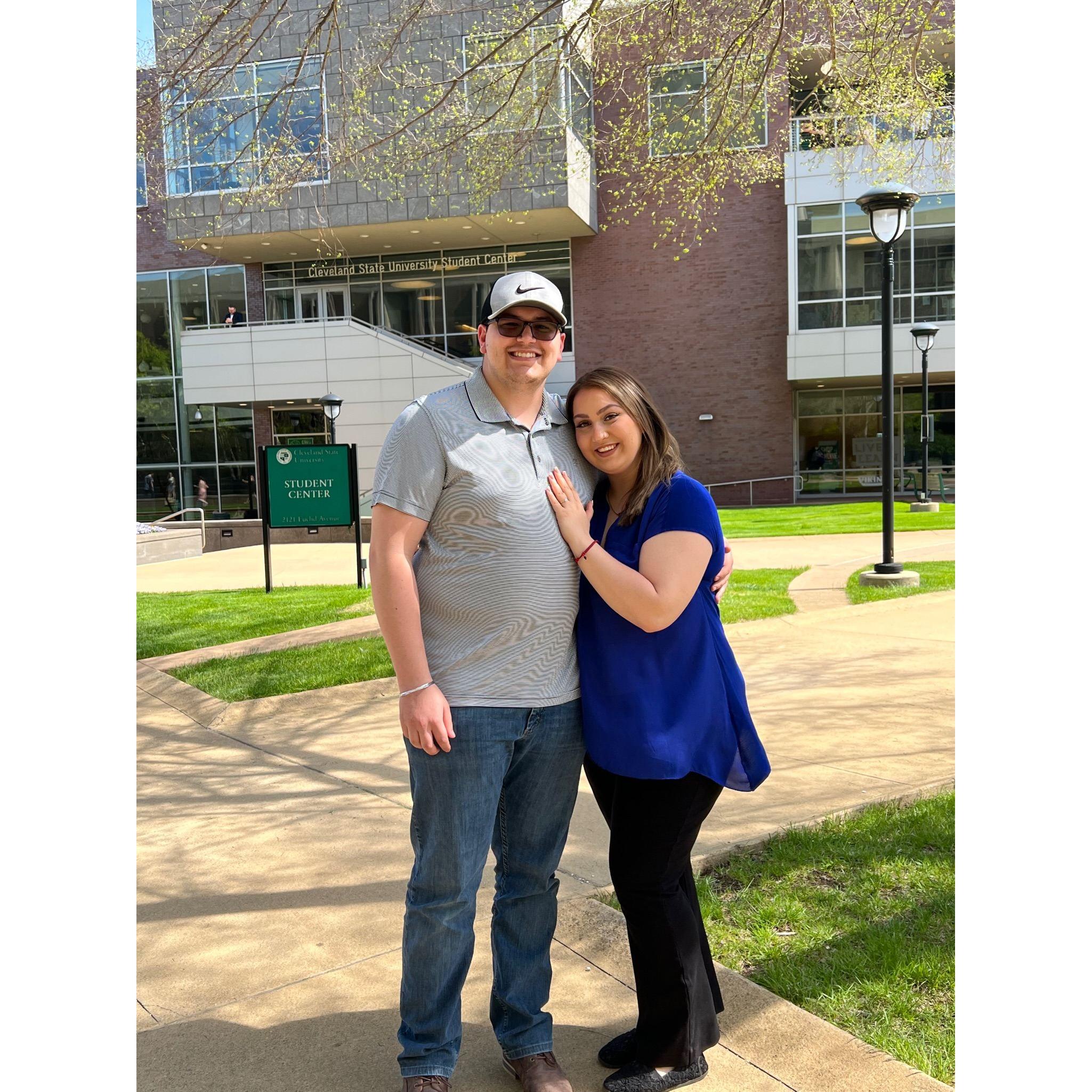 Celebrating Nikki's Pinning ceremony from Nursing school!