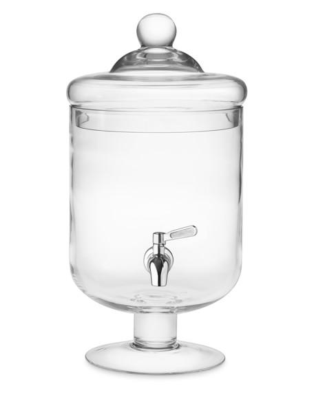 Short Footed Glass Beverage Dispenser