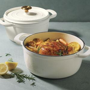 Tramontina 4-quart & 6-quart Enameled Cast Iron Round Dutch Oven, 2-pack