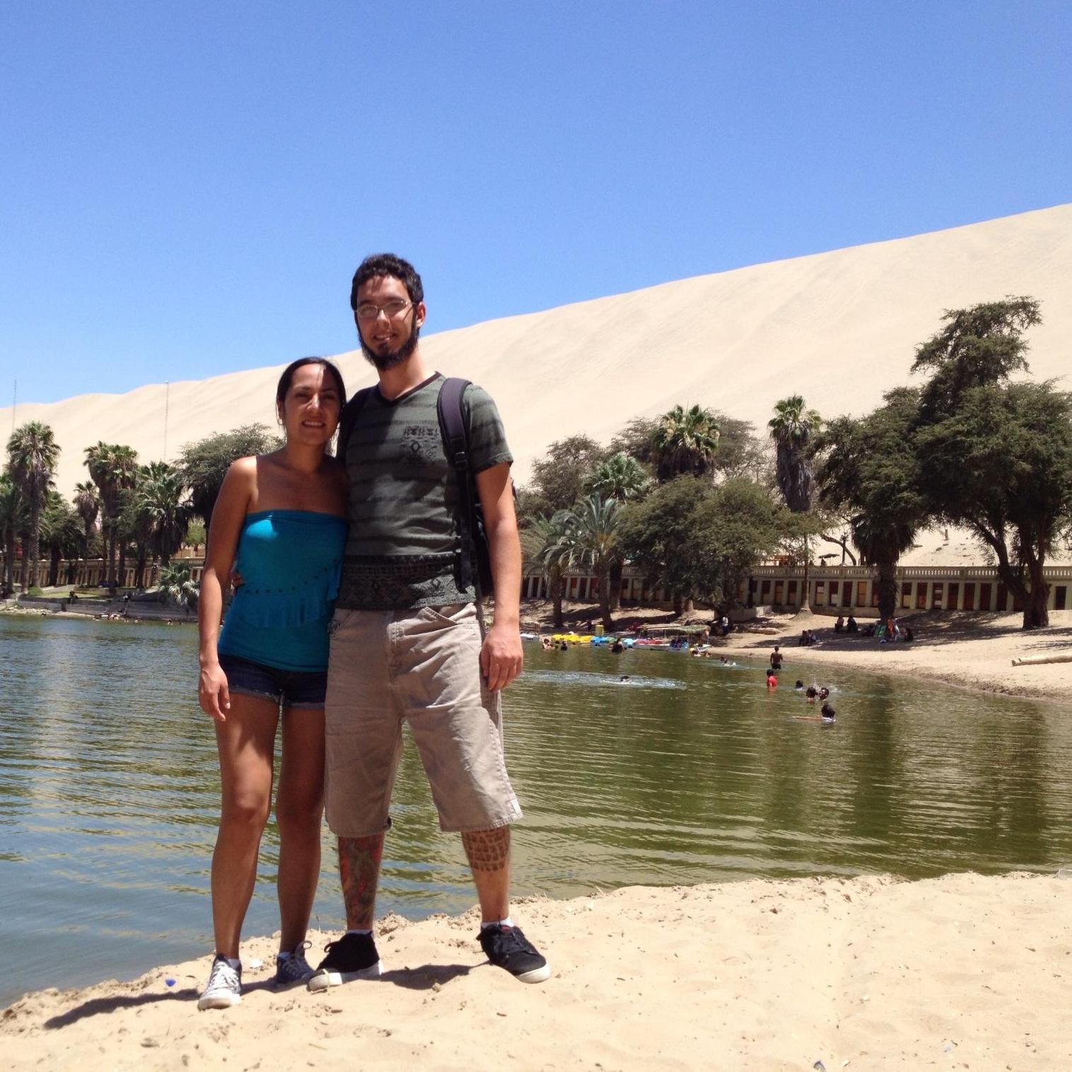 We continued on to Huacachina (not Huancaina) oasis in Ica. Sand-surfing is a popular sport here and Gabe was a pro at it!