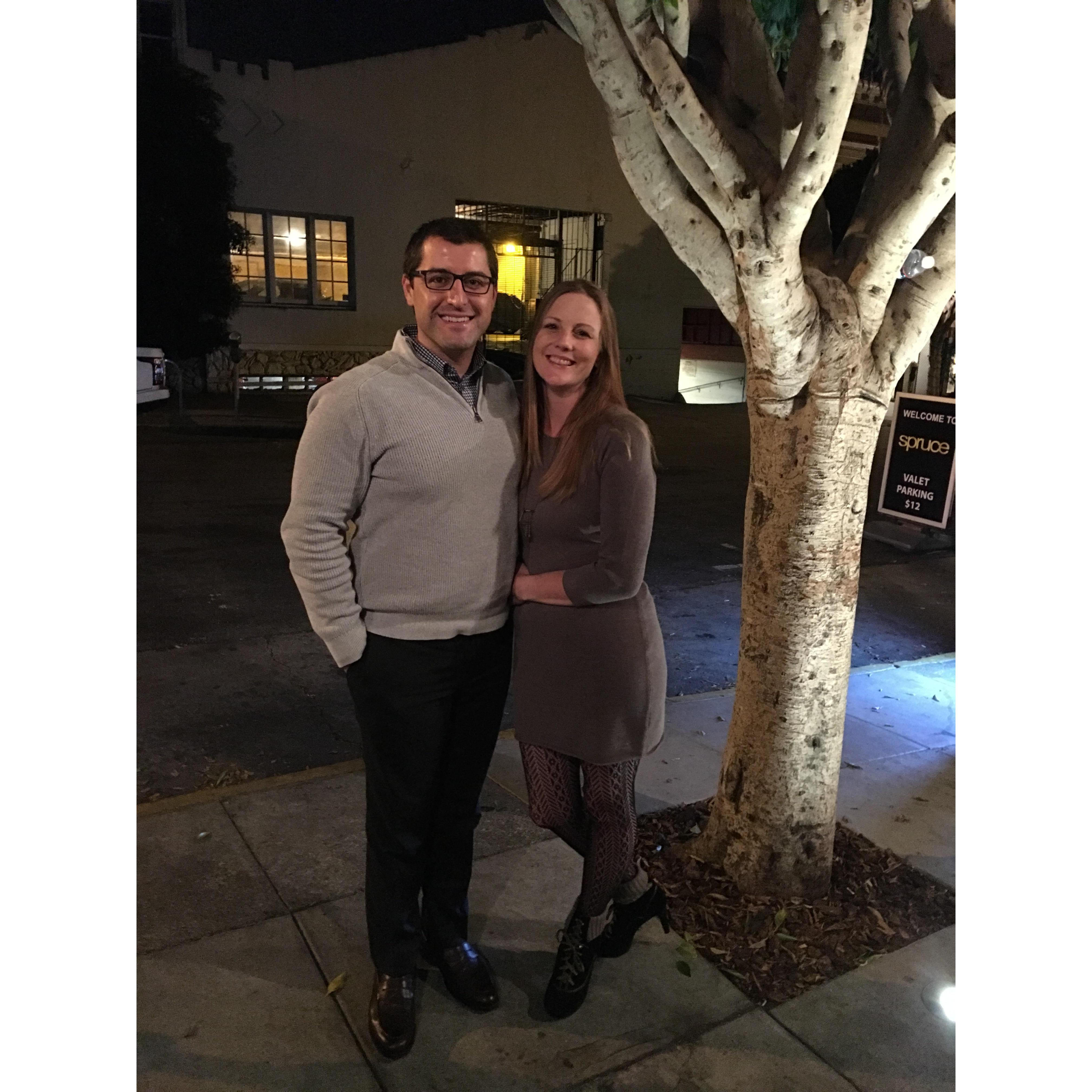Our first date in the City (SF) - Theatre is apparently not our thing. :)