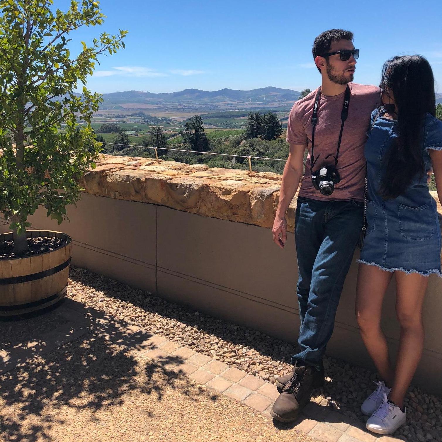 The wine farms in Stellenbosch, South Africa