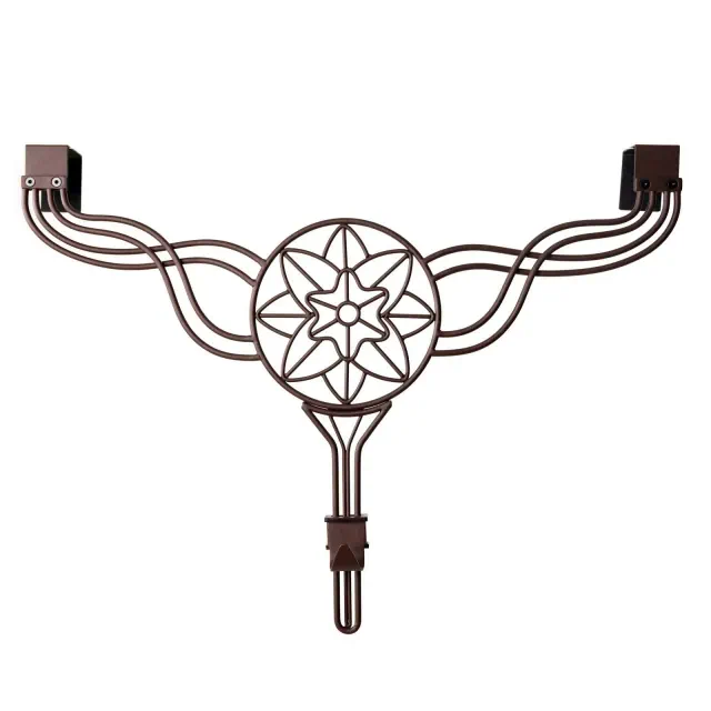 TreeKeeper Adjustable Wreath Hanger for Door Flower Brown