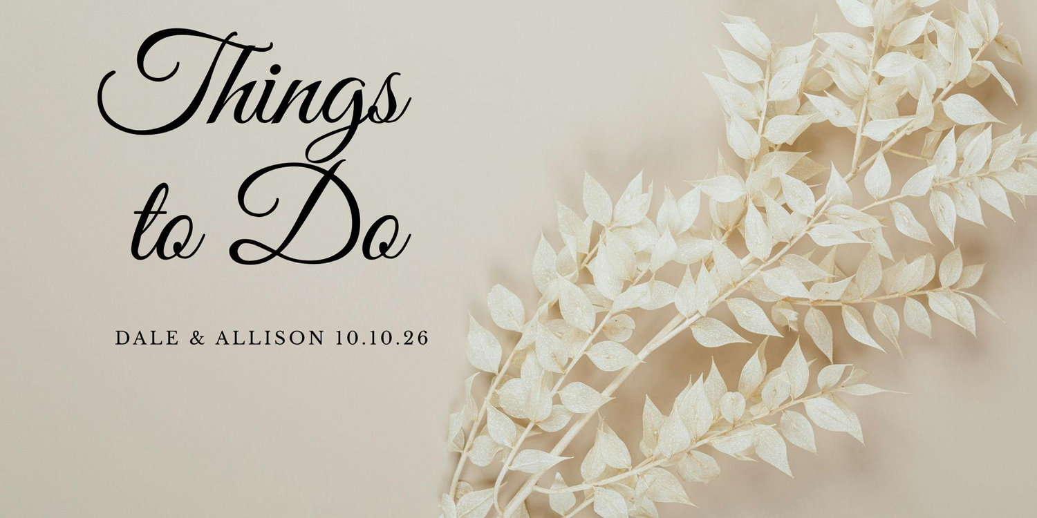 The Wedding Website of Allison Smiley and Dale Greenwald