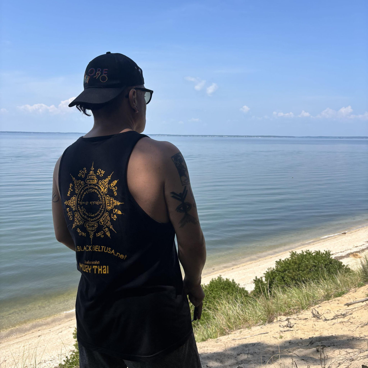 Top of the sand dune at Whalbone Landing. IYKYK