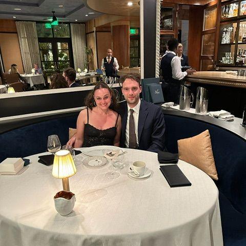 Celebrating our engagement at Blue by Eric Ripert