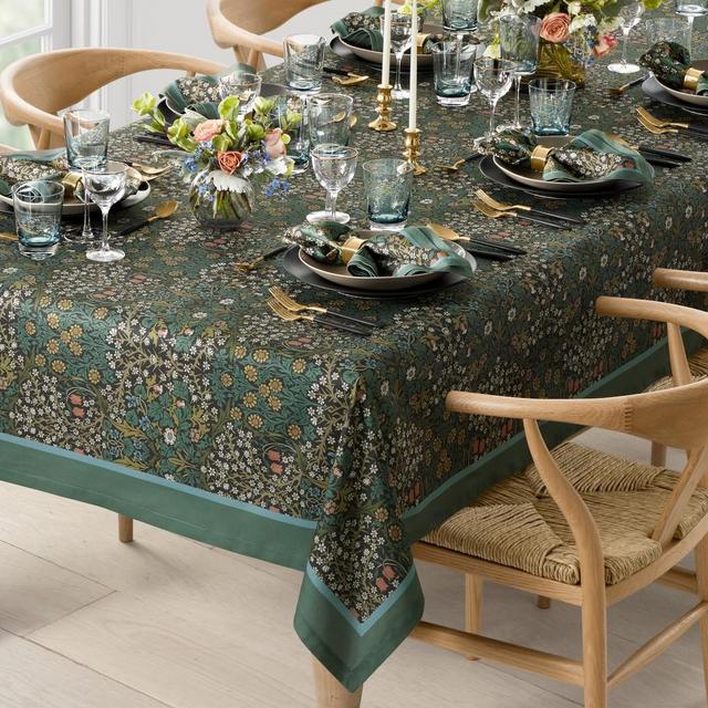 Morris & Co. x Williams Sonoma Blackthorn Tablecloth, 70"x126", Blackthorn