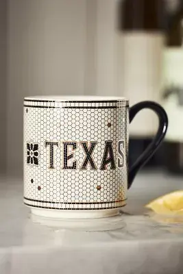 The Bistro Tile Stoneware Mug: Jetsetter Edition