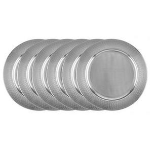 Old Dutch International Stainless Steel Charger Plates (Set of 6)
