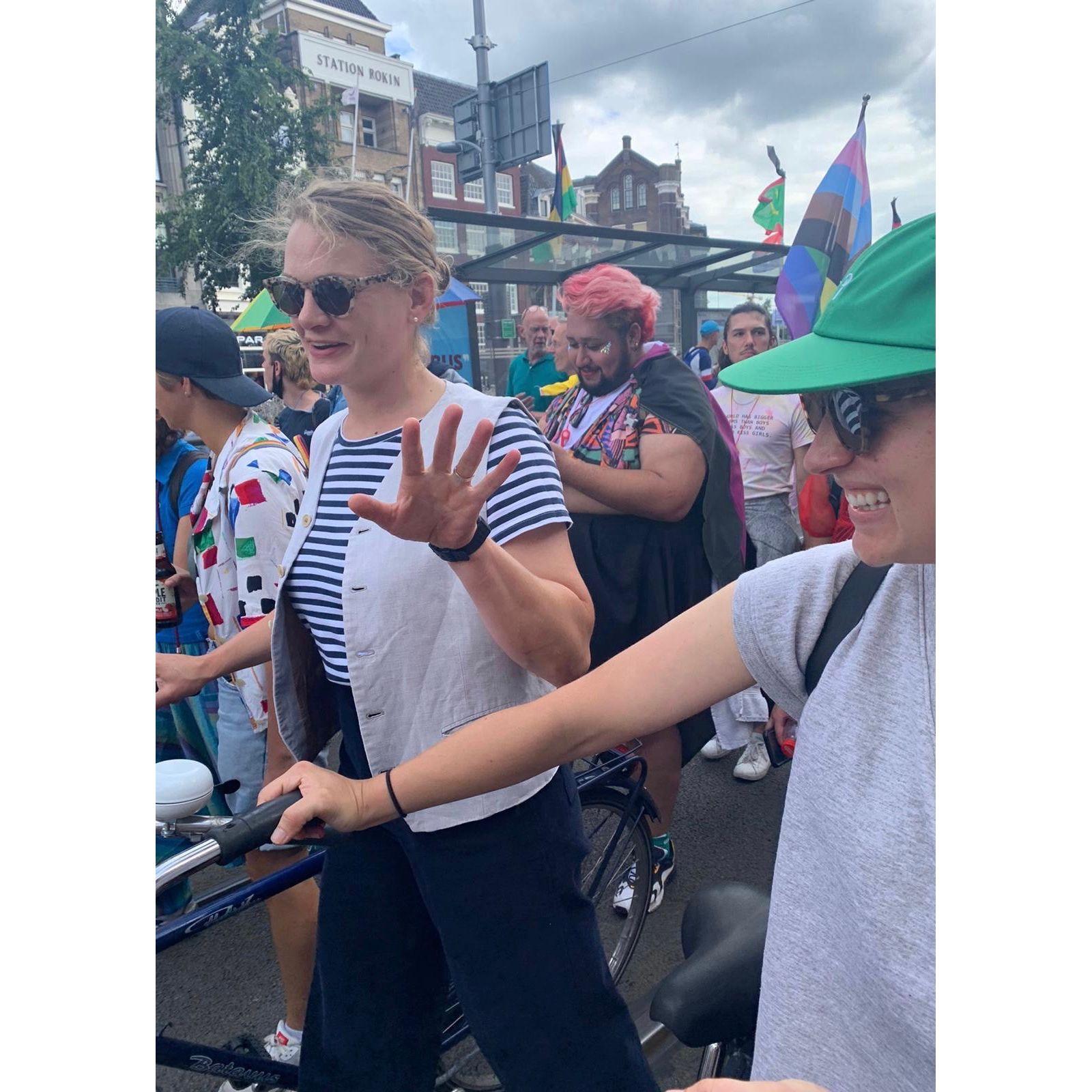 Gay pride but just friends.