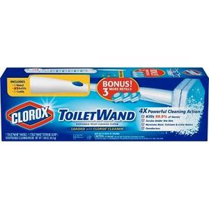 Clorox Toilet Wand Kit with Caddy & 6 Refill Heads