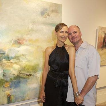 Our first gallery show at Cero Space with abstract artist Jennifer Perlmutter.  September 2012