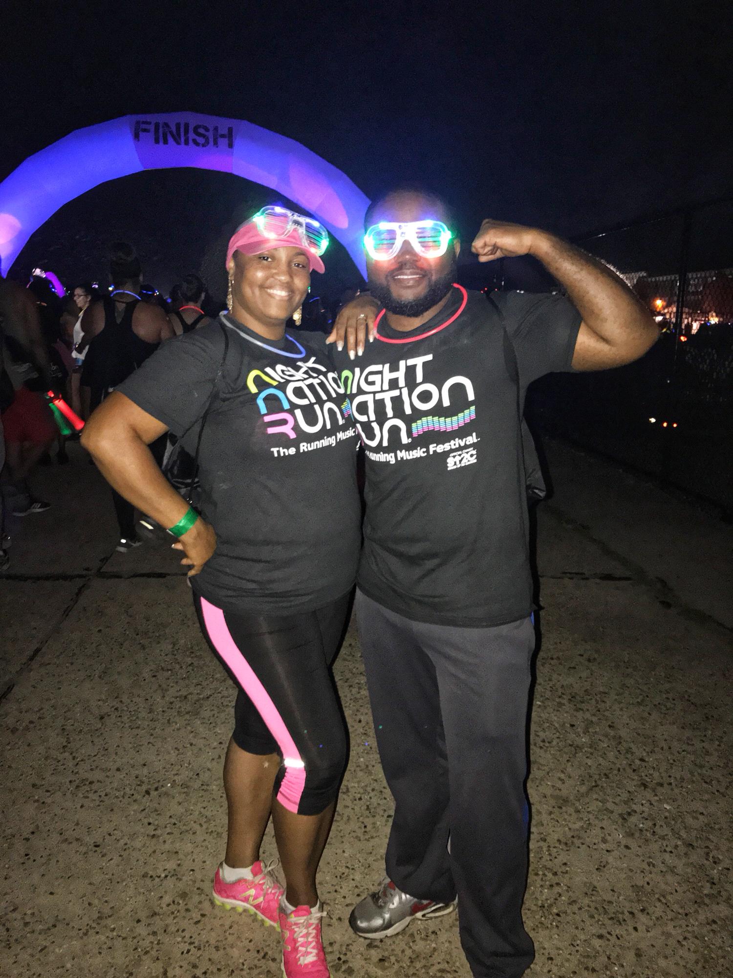 Running for the cure. Nation night run in Brooklyn