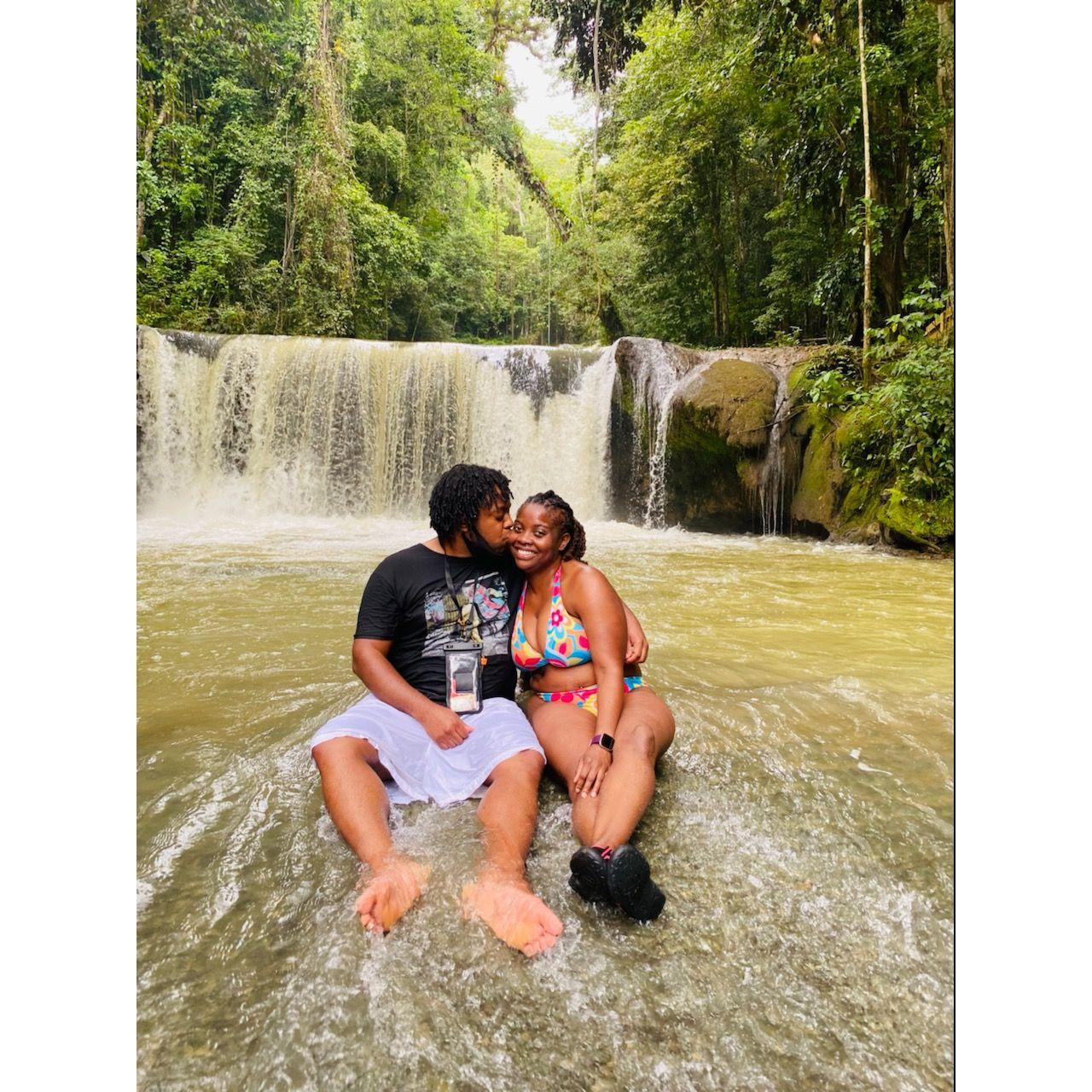Tiffany & Jullian's first trip together in Jamaica at YS Falls