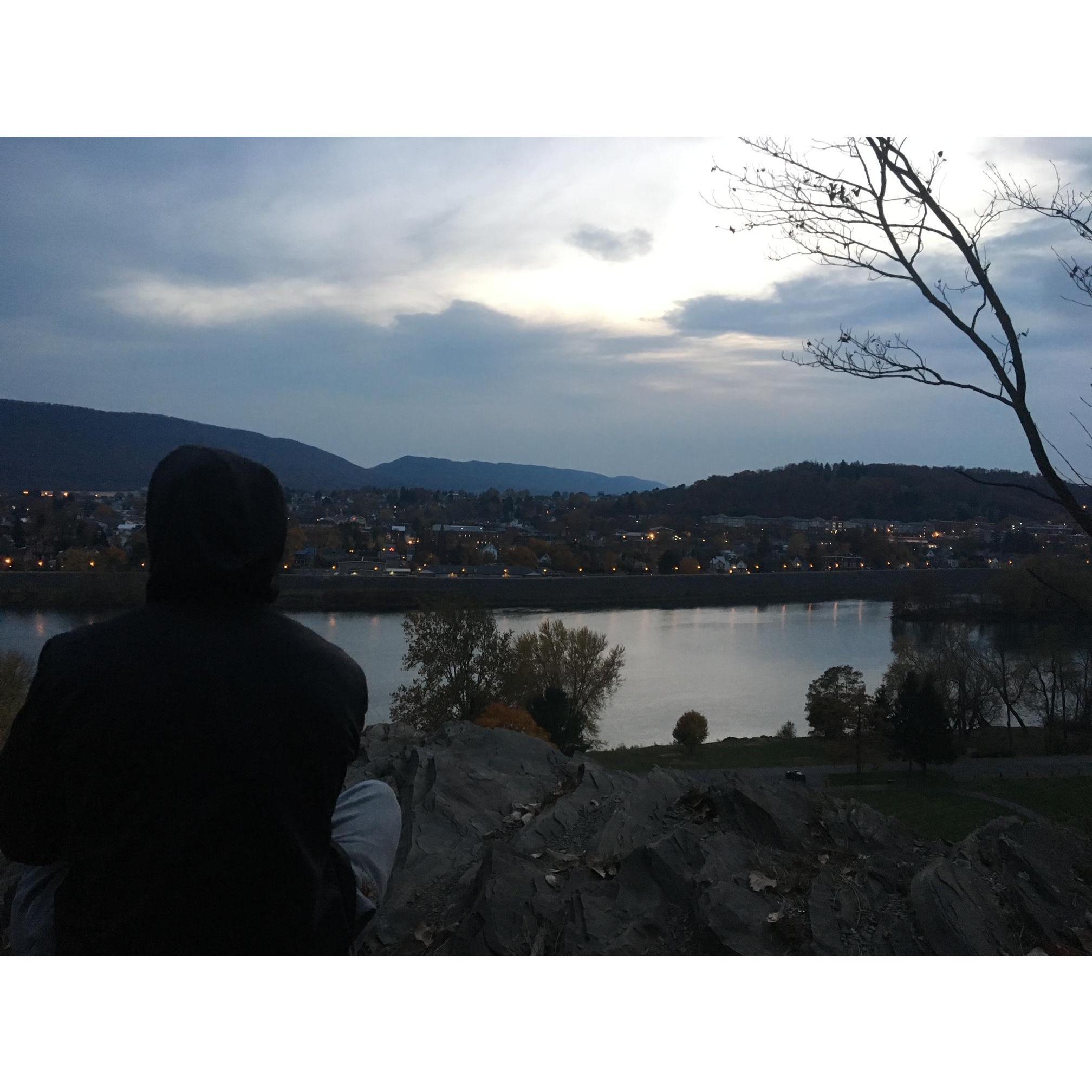 Our "first date" Peter's Steps, Lock Haven, PA