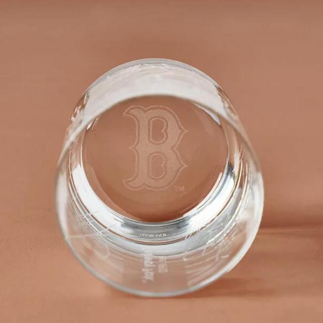 Vintage Baseball Park Map Glass- Boston Red Sox