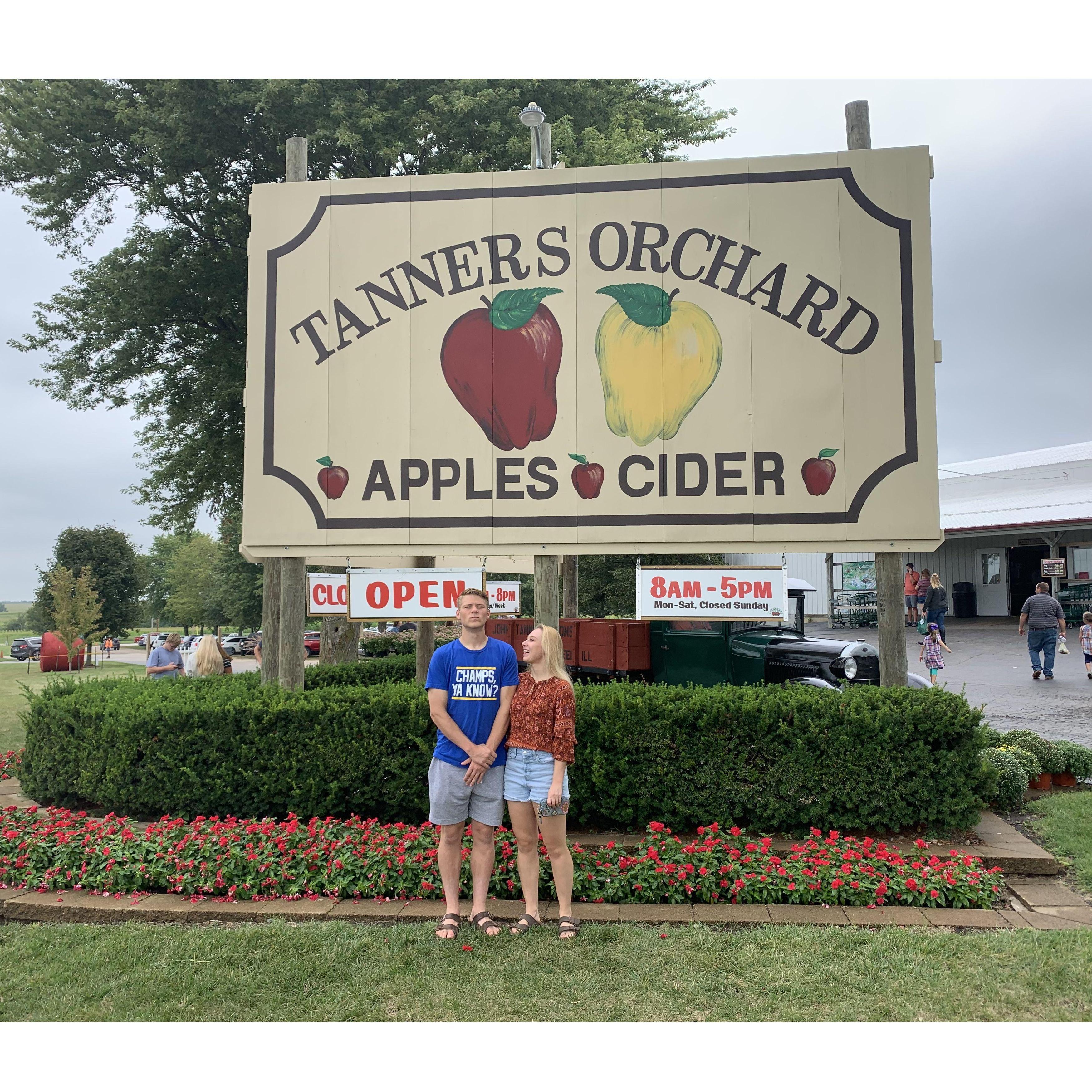 And visited places all over Peoria and central Illinois.