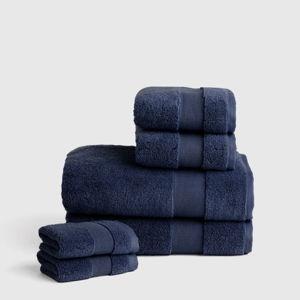Turkish Classic Bath Towel Bundle in Navy