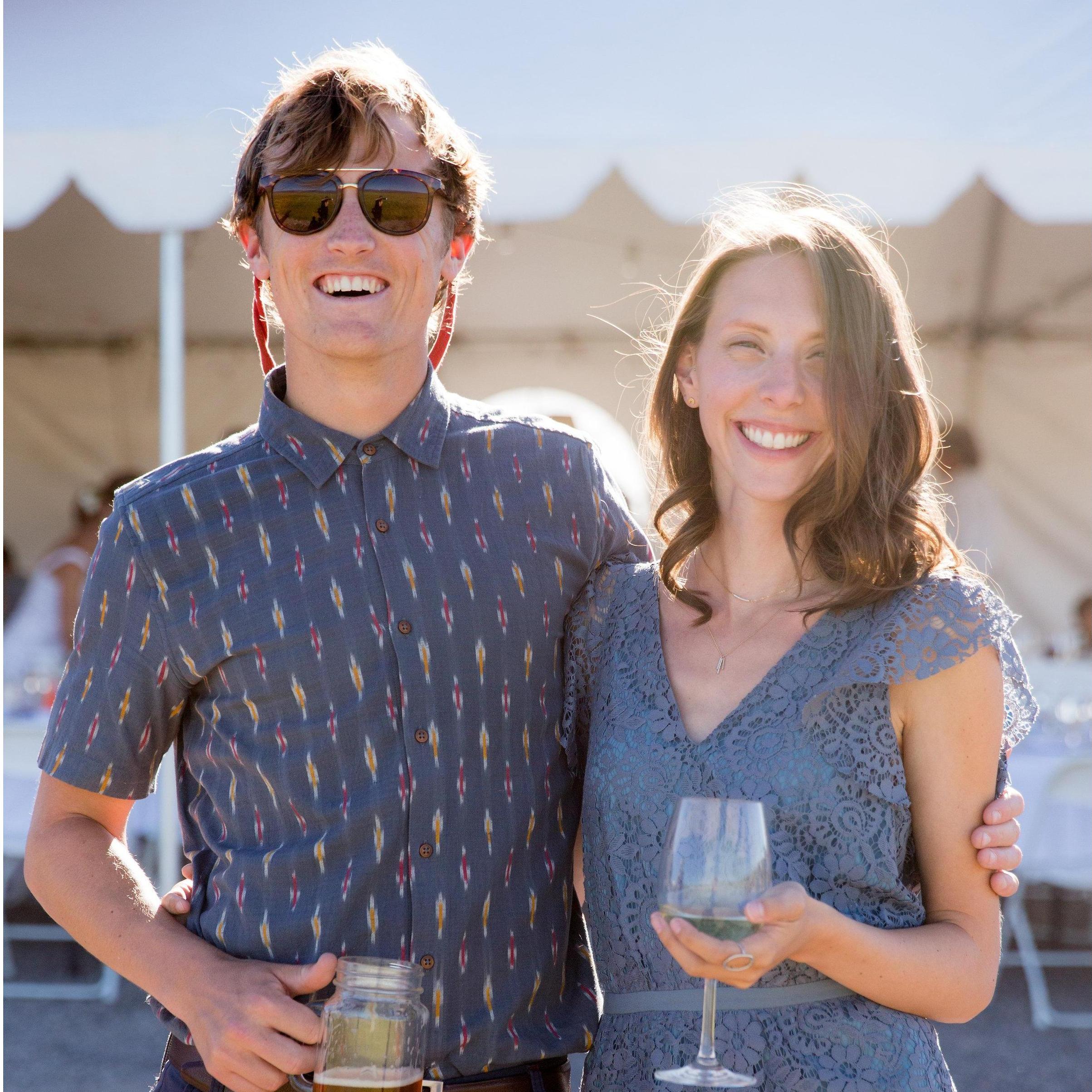 At the wedding of our friends, Corrie and Hunter.