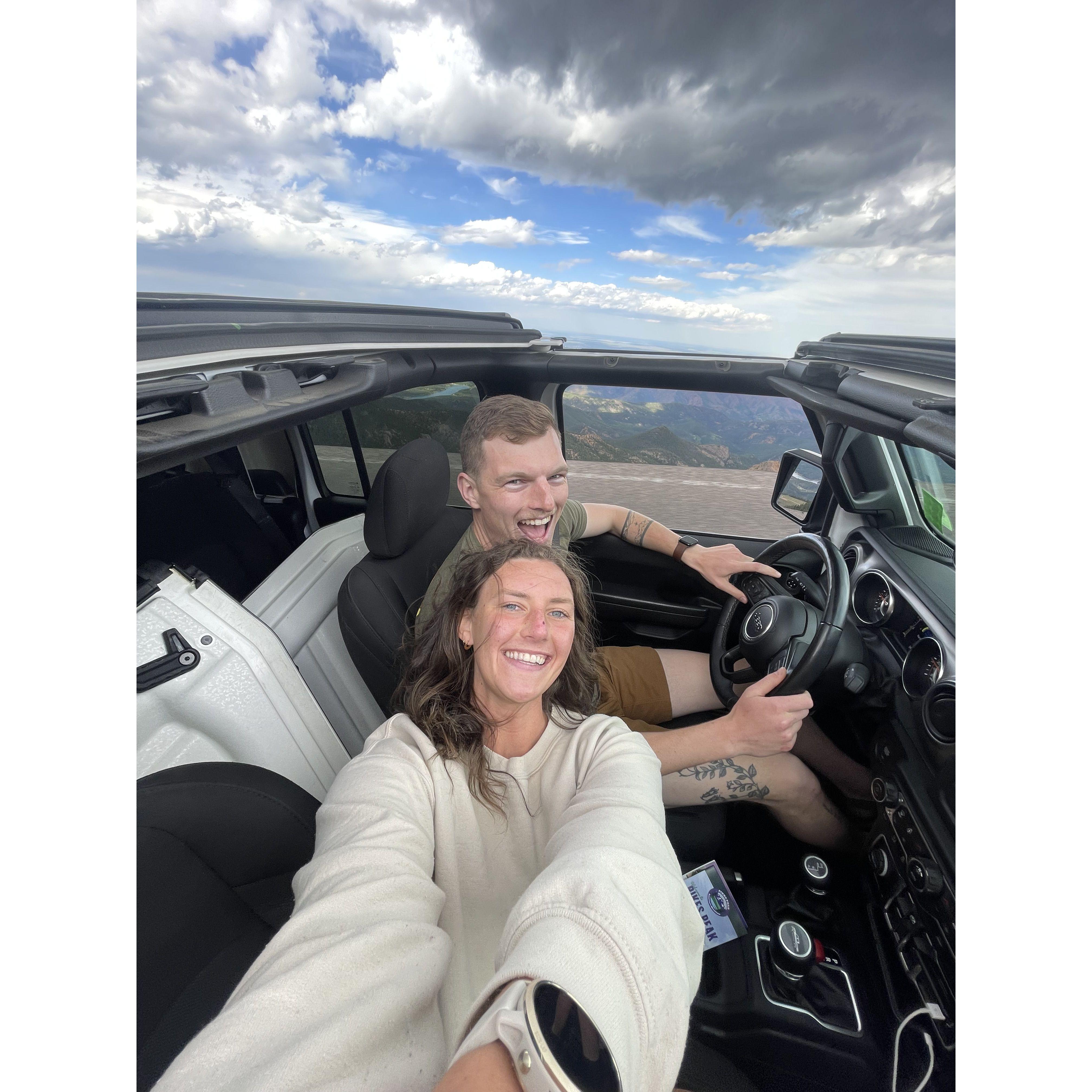 We quickly began racking up flights, travel days, and extended phone calls to make the most of living 1,941 miles apart. (Here we'd met in Denver, CO)