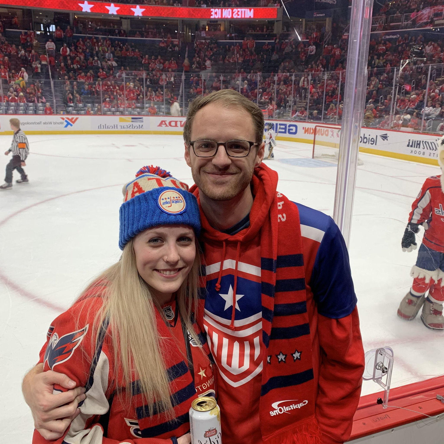 Our first Caps game together.