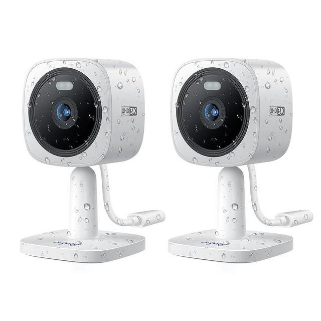 Hugolog 3K 5MP Outdoor Indoor Security Cameras for Home Security, Home Camera with Starlight Color Night Vision,Built-in Spotlight,Motion Detection,2-Way Talk,US Cloud & Local Storage,Works with Alexa