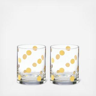 Pearl Place Double Old Fashioned Glass, Set of 2