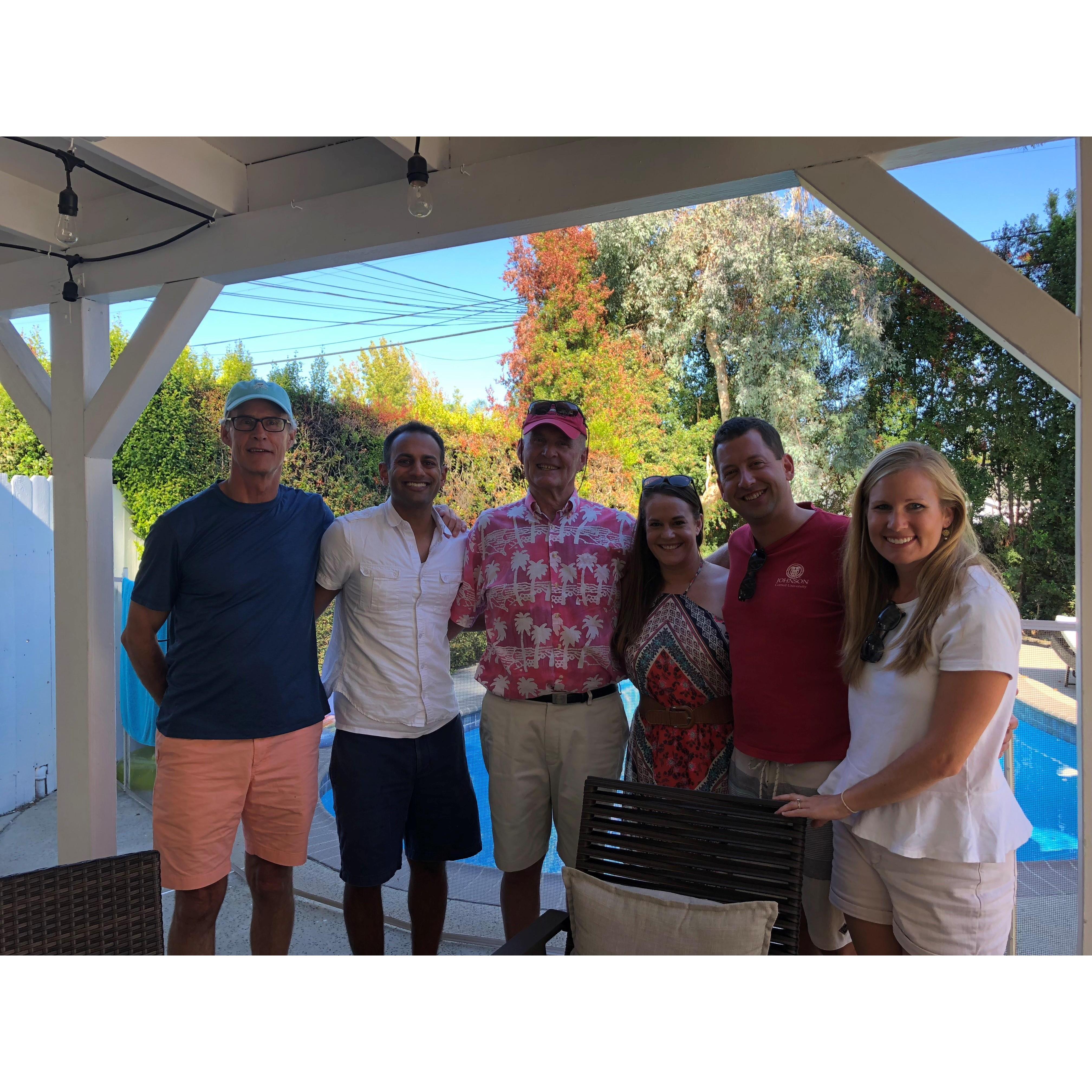 Family at housewarming party
