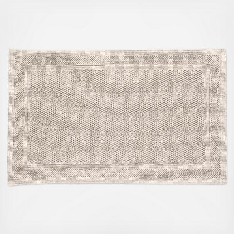 Kassatex Athens Bath Rug White