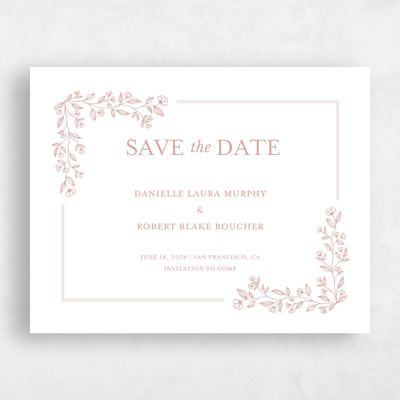 Green Wedding Save the Date - Kalispell Frame Letterpress