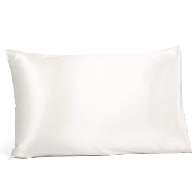 Fishers Finery 19mm 100% Pure Silk Pillowcase, Good Housekeeping Quality Tested (White, S)