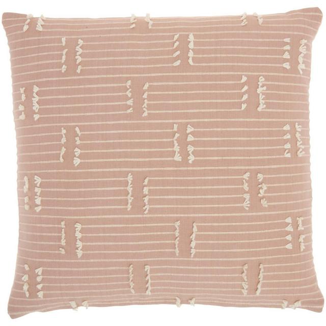 18"x18" Broken Stripes Square Throw Pillow Pink - Kathy Ireland Home