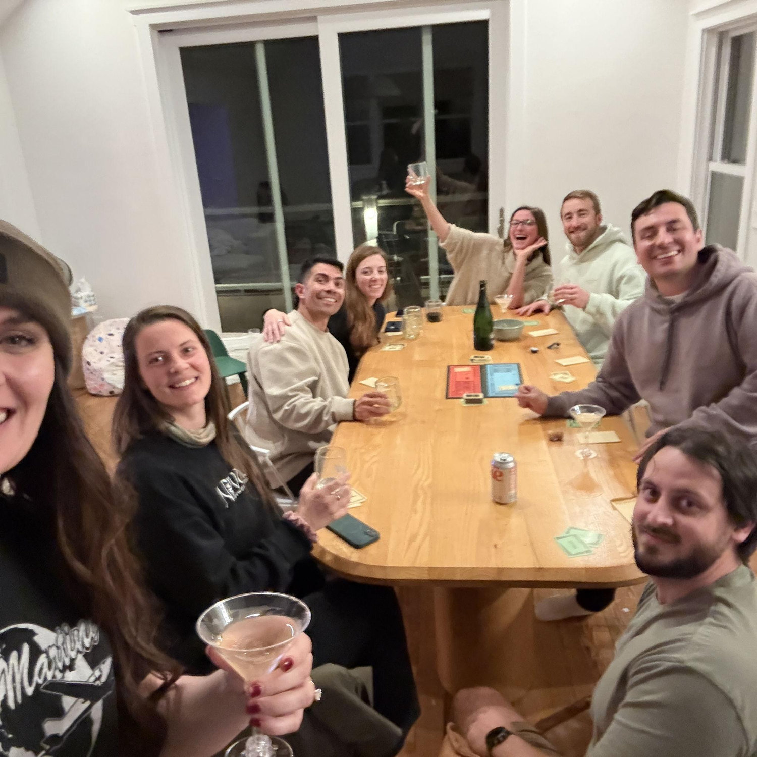 Sebastian's high school crew - they have remained close friends for over 20 years.
