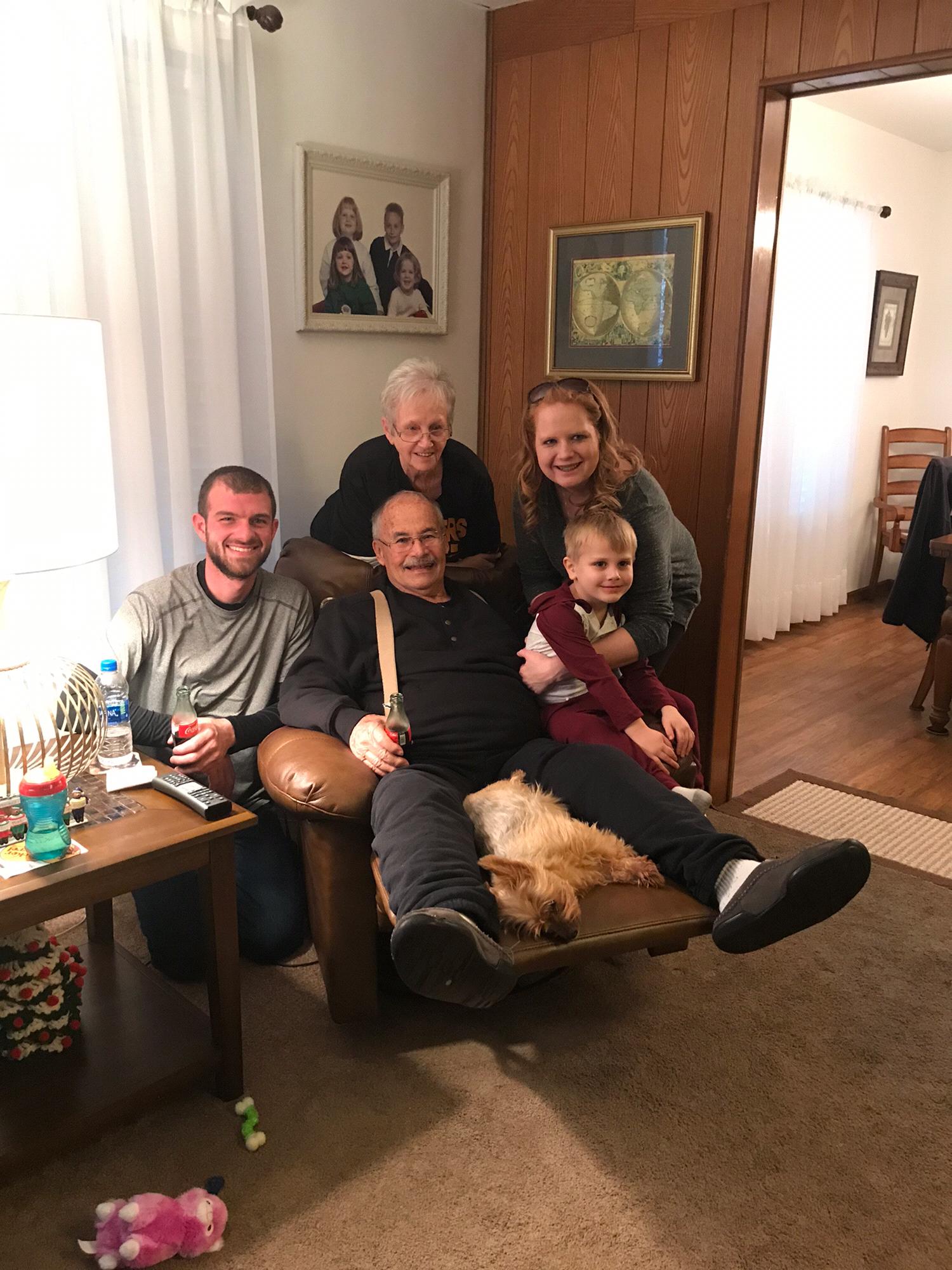 Ashlynd’s grandparents on Christmas- 2019