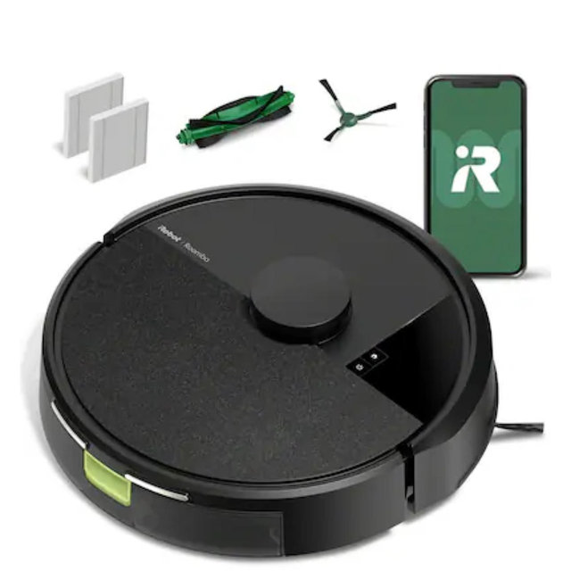 iRobot - Roomba 105 Vacuum - Easy-to-Use, Intense Power-Lifting Suction, LiDAR Navigation, Multi-Surface Cleaning, Self-Charging - Black