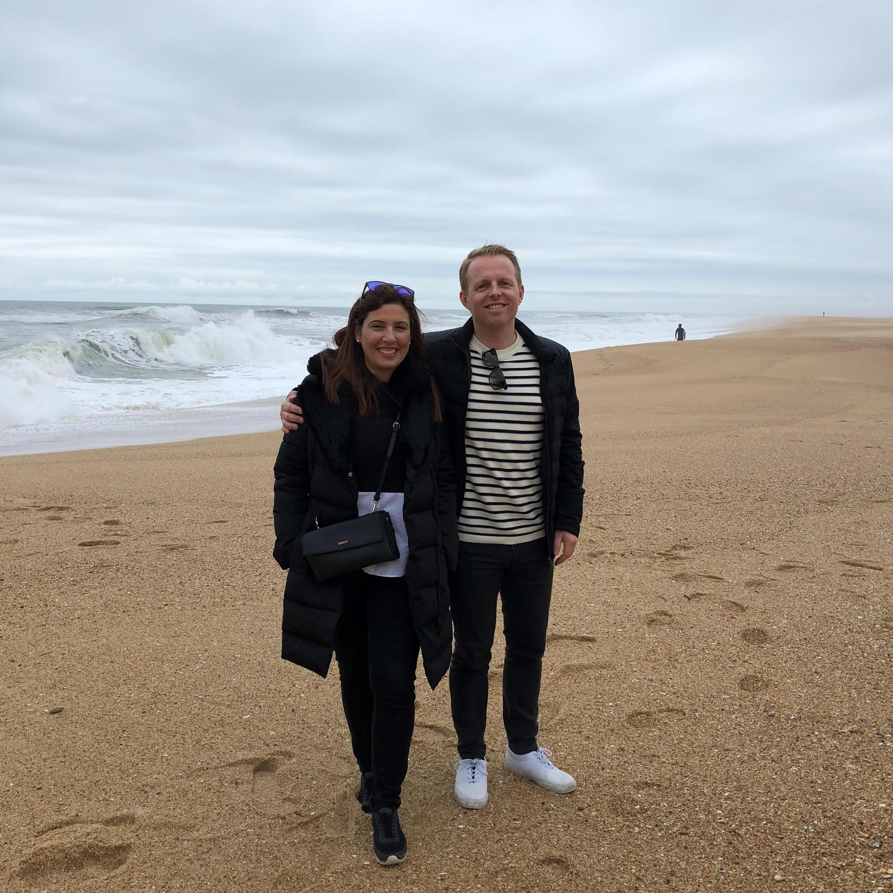 The great waves of Nazare. I believe some of our guests will surf there after our wedding.. Nazare, Portugal 2018.