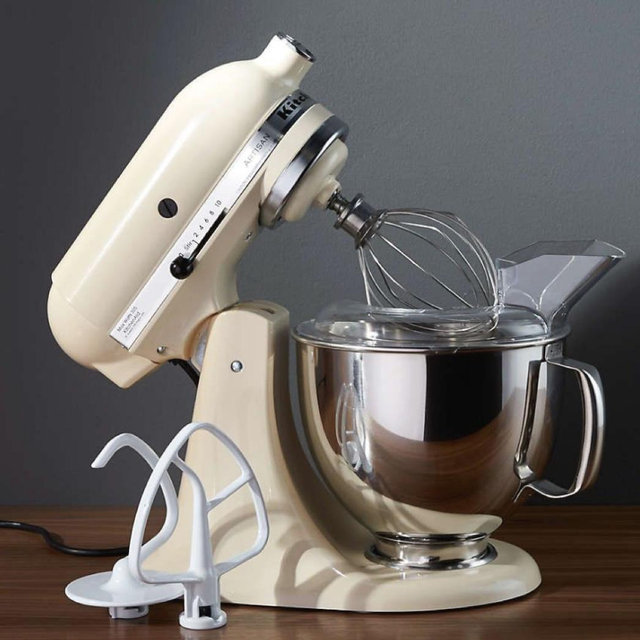 KitchenAid 5-Quart Tilt-Head Stand Mixer, Almond Cream