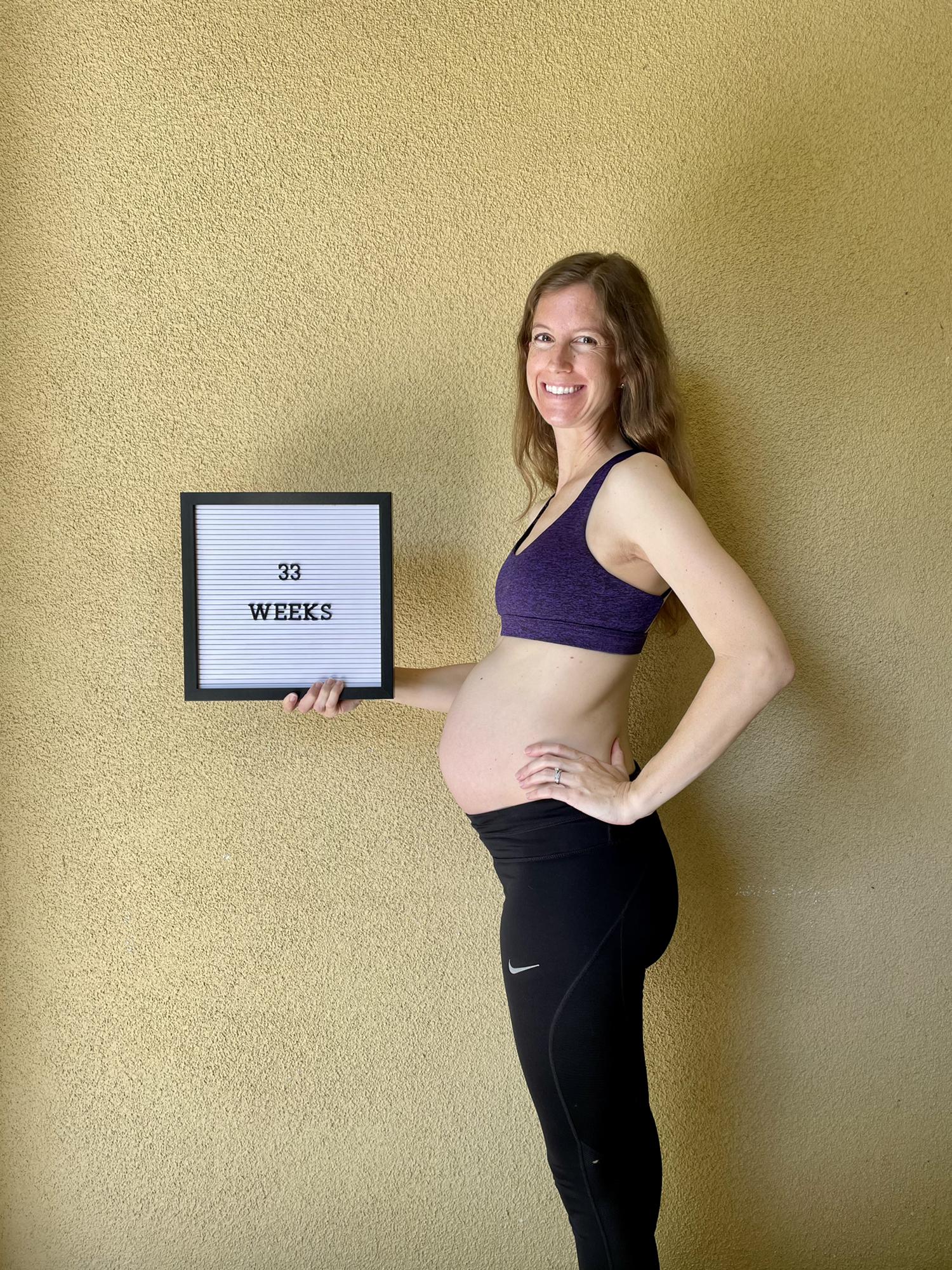 33 Weeks: The little guy is the size of a Butternut Squash!