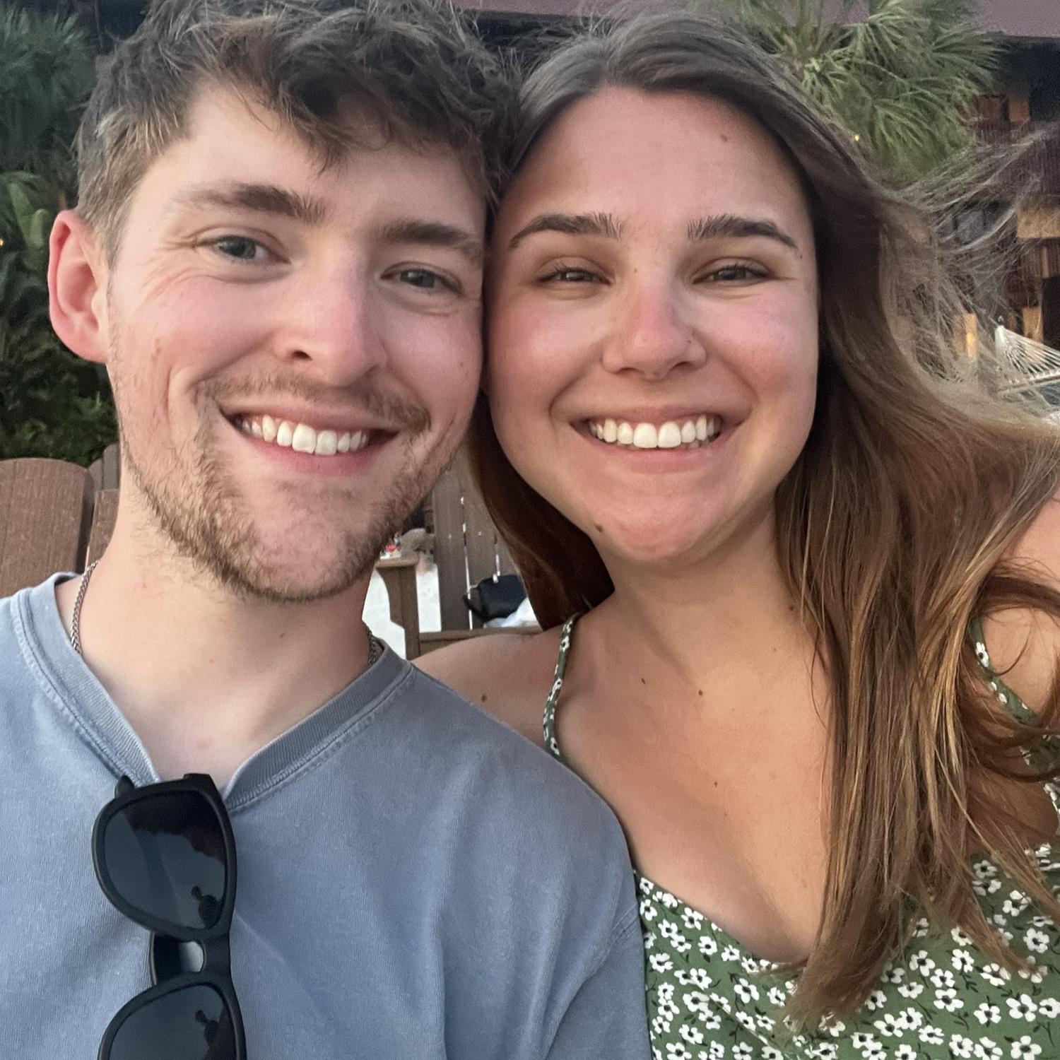 This photo was taken moments before the proposal!!