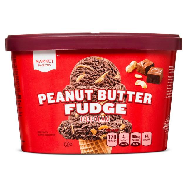 Peanut Butter Fudge Ice Cream - 1.5qt - Market Pantry™