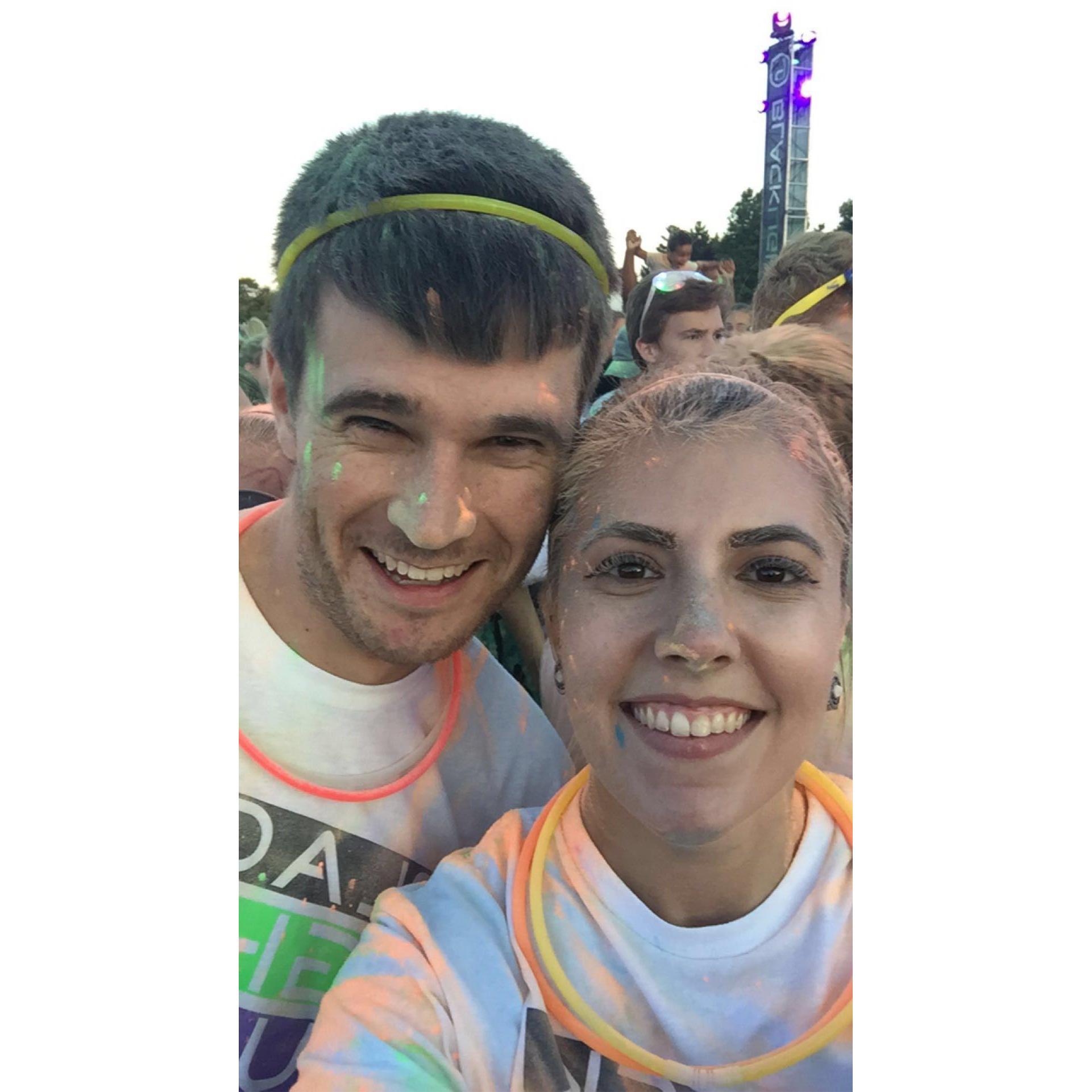 ...After the color run at Six Flags