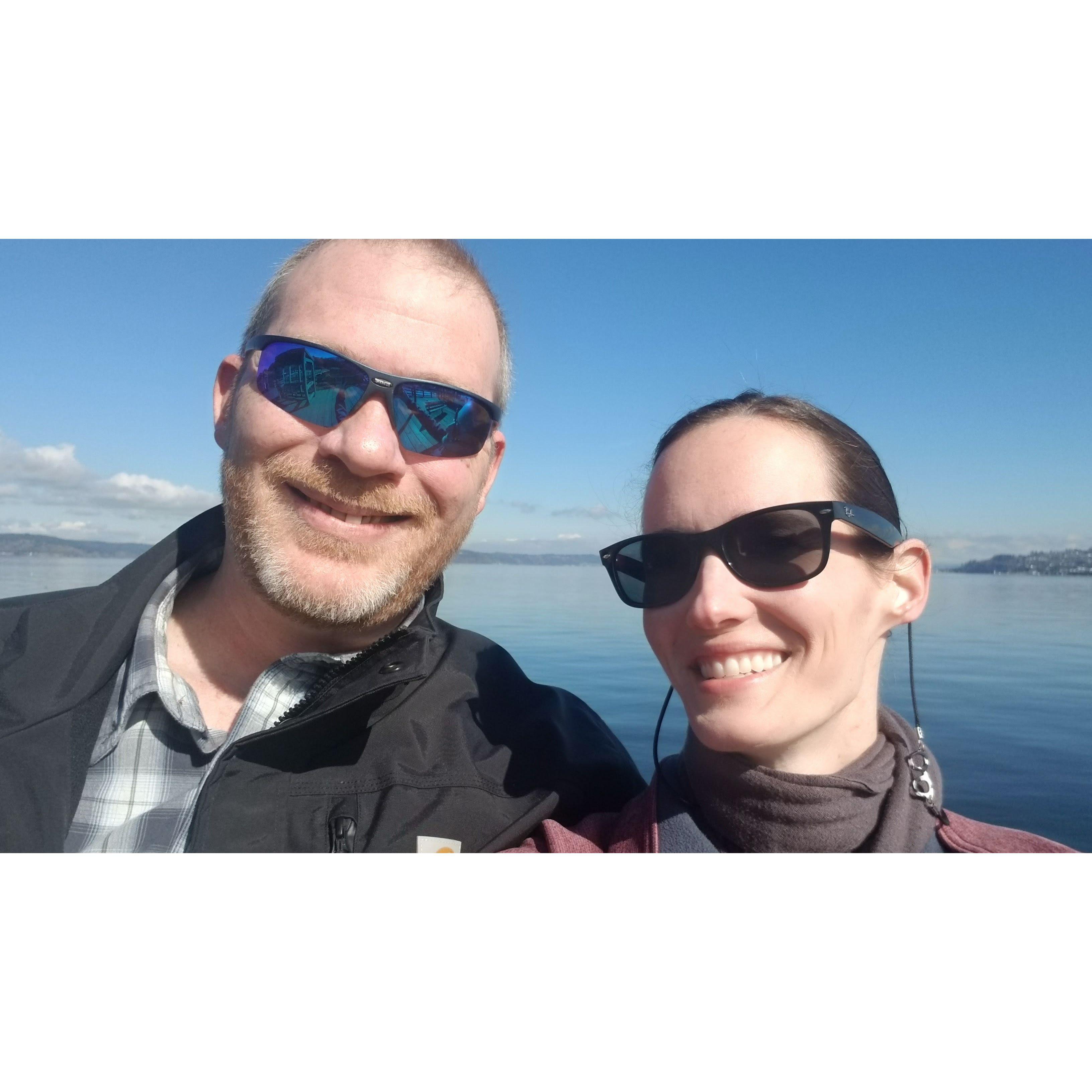 Visiting the sound for the first time together.