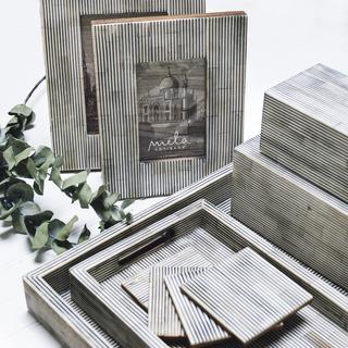 Pinstripe Decorative Tray