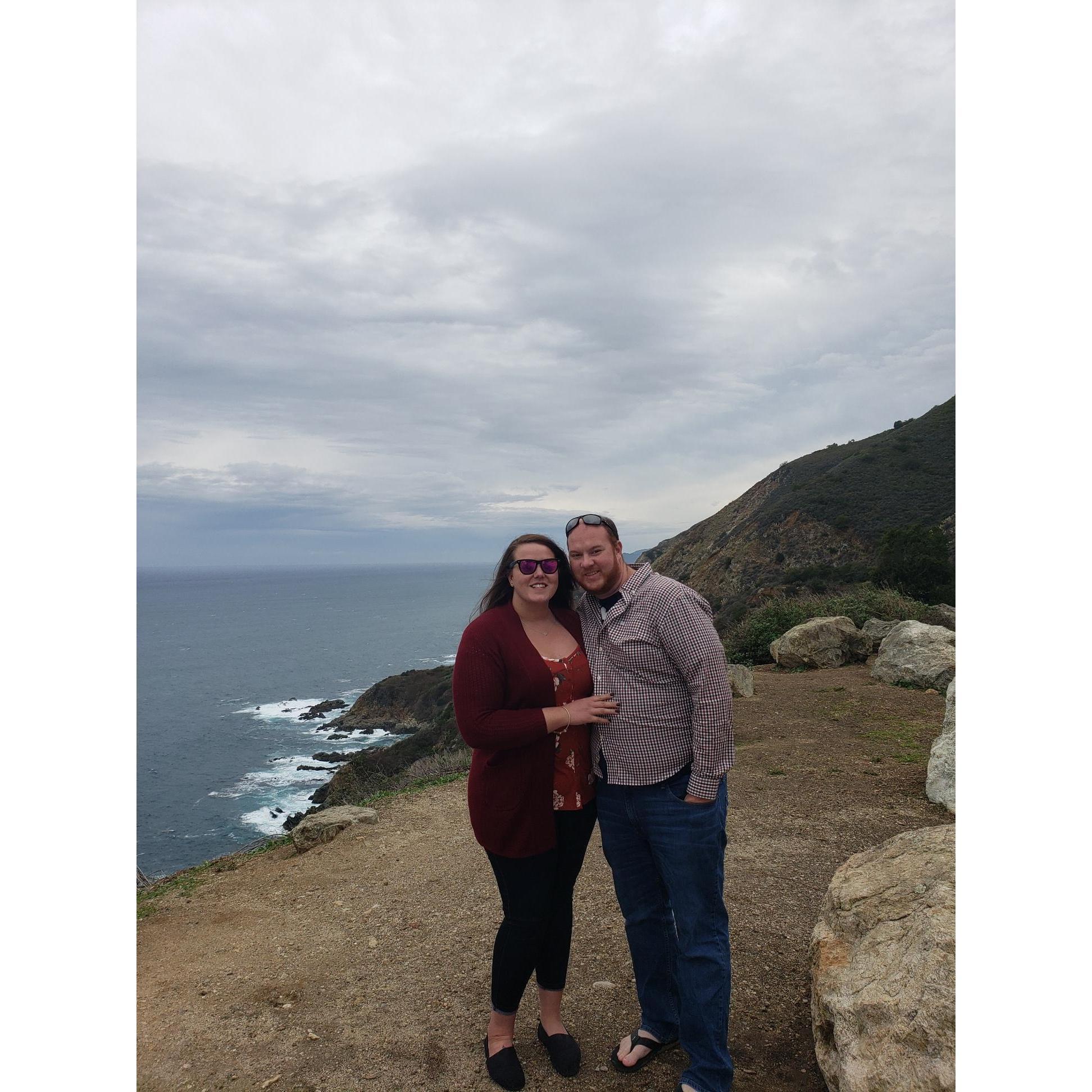Highway 1. The Pacific Ocean. California
