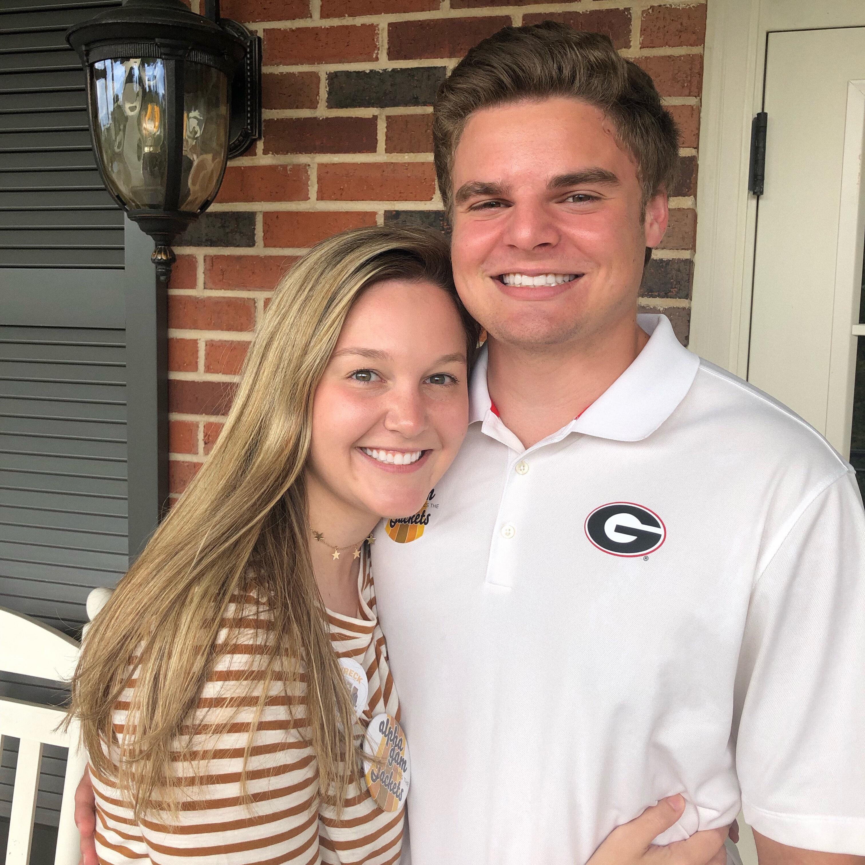 Sophomore year of college - getting to bring Chris to Georgia Tech games now that I went there!