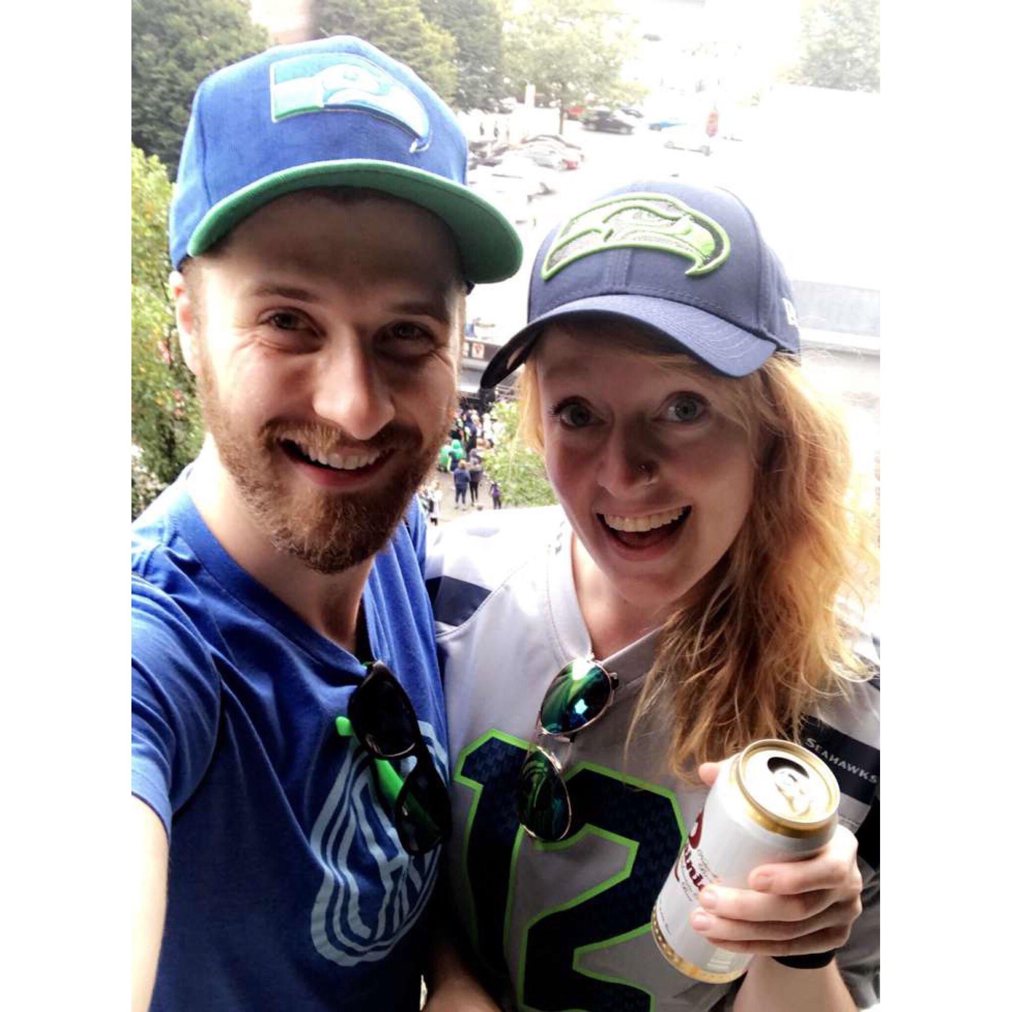 Billy's first Seahawks game (2017)
