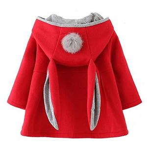 Favorland Baby Girl's Toddler Kids Fall Winter Coat Jacket Outerwear Ears Hood Hoodie